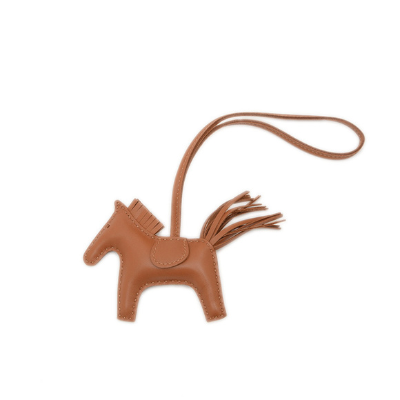 HERMES Tan Horse Bag Charm - Picture 1 of 3